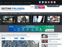 Tablet Screenshot of destinofinlandia.com